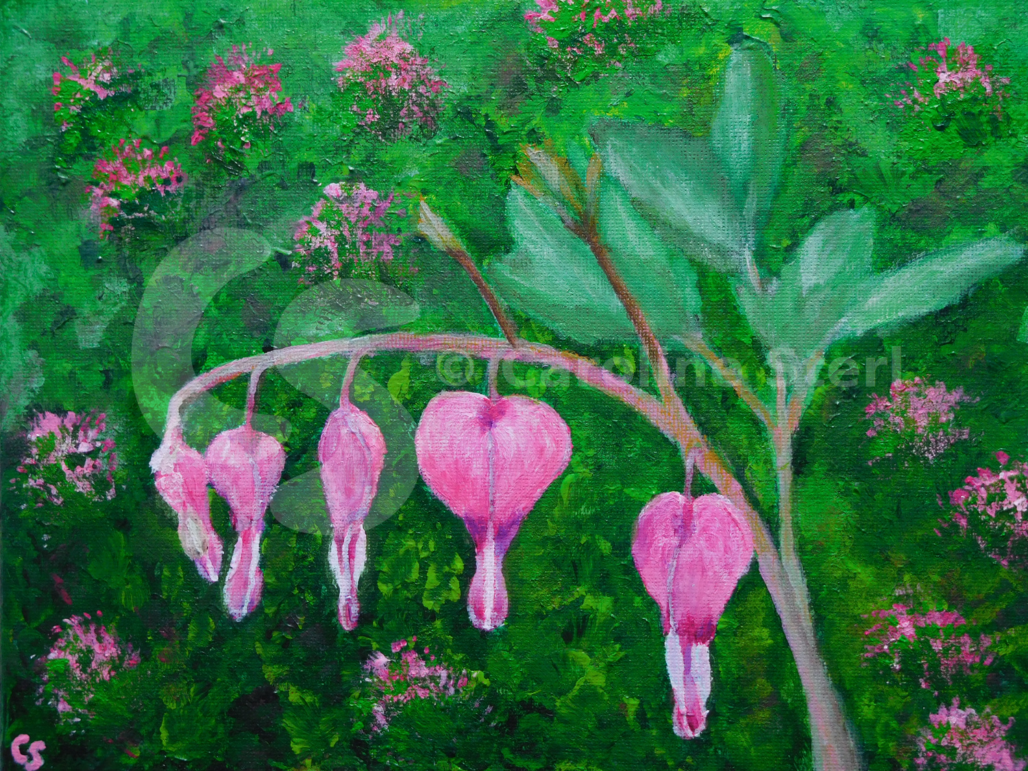 Painting: Bleeding Hearts